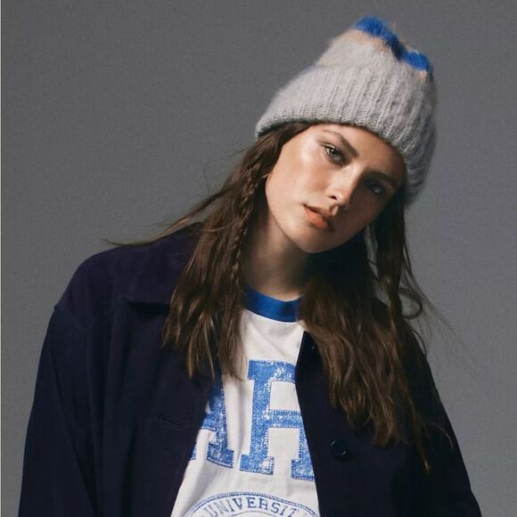 NWT Free People The Groove Stripe Beanie in Sunny Stripe - Picture 6 of 6